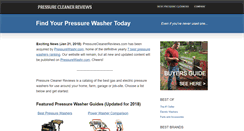 Desktop Screenshot of pressurecleanerreviews.com